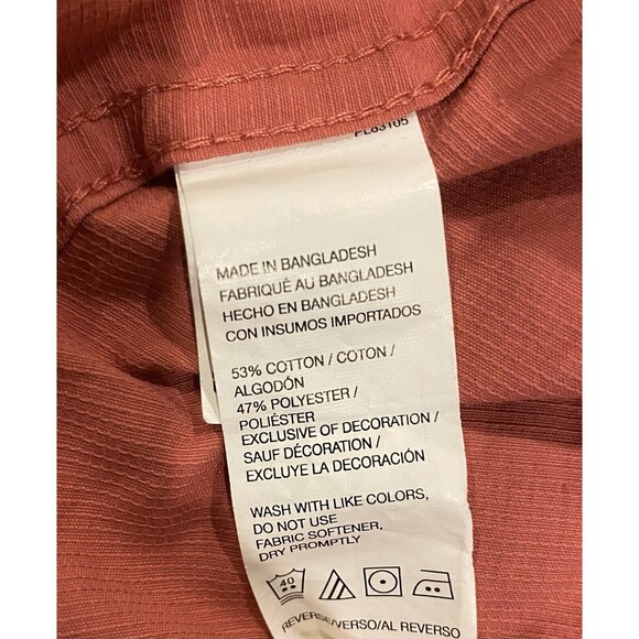 Izod Surfcaster Fishing Boating Shirt Men Sz‎ Medium Short Sleeve Rose Dark Pink - Picture 4 of 7